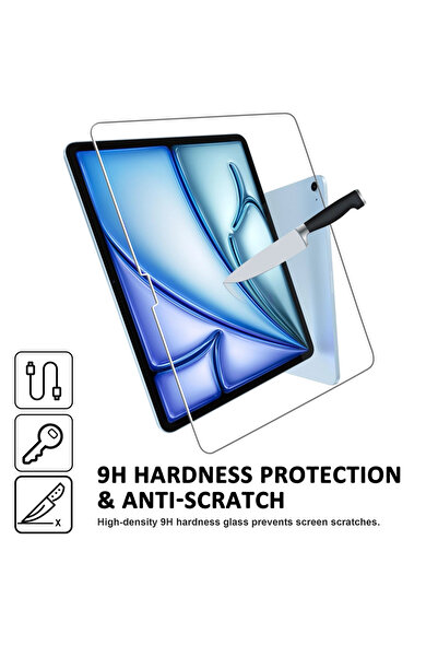 OEM Folie de protecție pentru ecran compatibilă cu iPad Air 11 inch M2 (2024), pachet de 2, sticlă cu duritate 9H