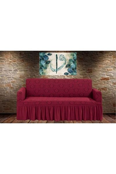 BOSTAN Jacquard Sofa, Sofa Sofa Bed Cover Lycra Elastic Standard 3 Seater