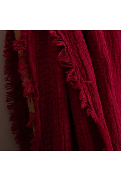 Püskül Tekstil Luxury Muslin Bedspread Double Extra Large - Soft, Thin Pique, Summer Throw Blanket