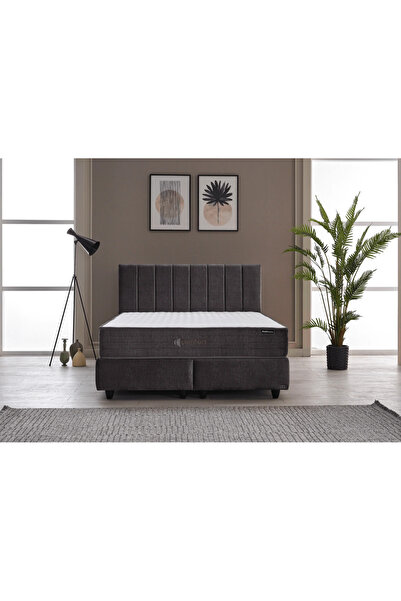 Nebilla Comfort Yatak | Soft Pocket Yay – Çift Katmanlı Konfor Süngeri – Orta Yumuşak – Roll Pack - Gri