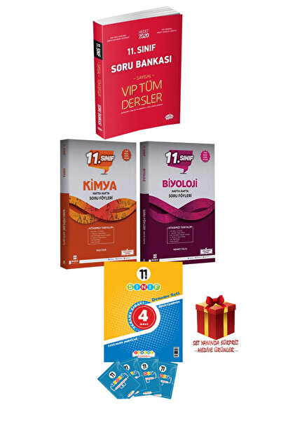 Başka Yayıncılık 11. Sayısal Tüm Dersler Soru Bankası - Biyoloji - Kimya Soru Bankası - Deneme + Hediye