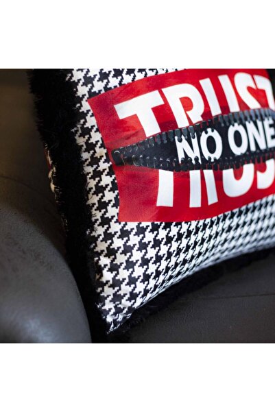 Adawall Trust No One Pillow/Cushion (Filler Bead Fiber, Nation. Washing and Fading Certificate)