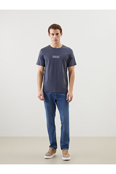 LC Waikiki Crew Neck Short Sleeve Printed Combed Cotton Men's T-Shirt
