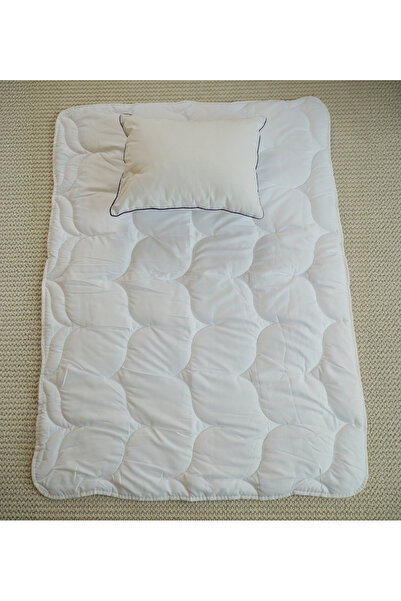 MEŞELİ TEKSTİL Baby Quilt and Pillow Set Micro Fabric Silicone Filled Quilt 90X120 Pillow 35X45 cm
