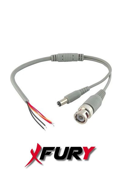 FURY 10 قطع من الكابلات الجاهزة عالية الجودة BNC + DC POWER Jack مع موصل من النوع Y