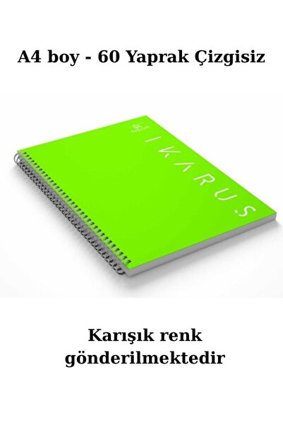Sentor 60-сторінковий шкільний зошит без лінійок, PP-обкладинка, спіральний, формат А4