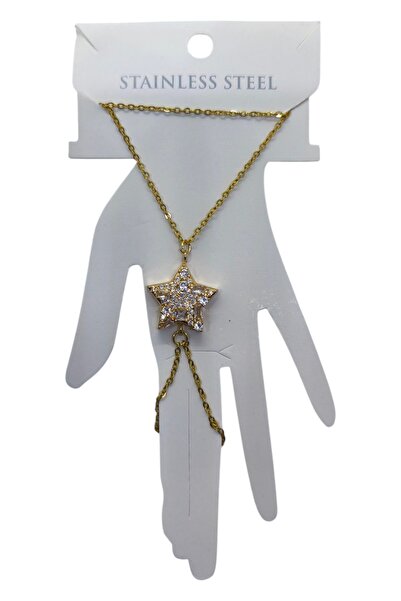 X-Lady Accessories Altın Renk Yıldız Çelik Şahmeran - 3527