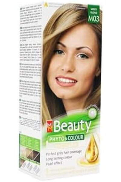 MM Beauty صبغة شعر إم إم بيوتي، M03 أشقر رملي، 125 جم