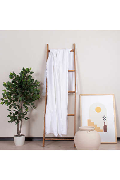 Püskül Tekstil Розкішний мусліновий плед Широкий 135x170 см - 100% бавовна М'який якісний мусліновий покрив для дивана та шаль