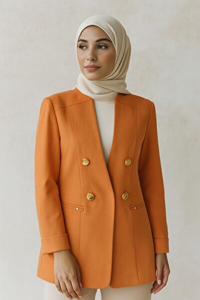 çınar özkan 1906 BLAZER CEKET ÖNÜ KRAVUZE YAKA ÇİFT DÜĞME KAPRİ KOL KATLANABİ...