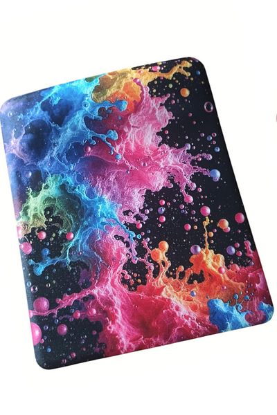 usin Colorful Foams Patterned Anti-Slip Computer Notebook Mouse Pad with Wrist Support - Mauspad with Wristband