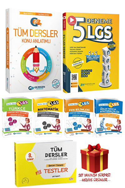 Gezegen Yayıncılık 8. Sınıf Tüm Dersler Konu Anlatımlı+LGS Deneme+Yerim Seni ...