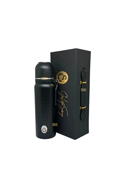 AKILLIELMA -GALATASARAY 587193 ÇELİK TERMOS BARDAKLI KAPAK SİYAH 650 ML