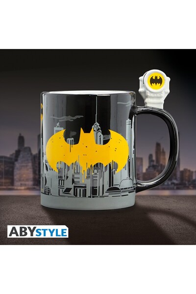 ABYstyle DC COMICS - كوب 3D مقبض - Bat-Signal & Batman x2 - ABYMUGA112