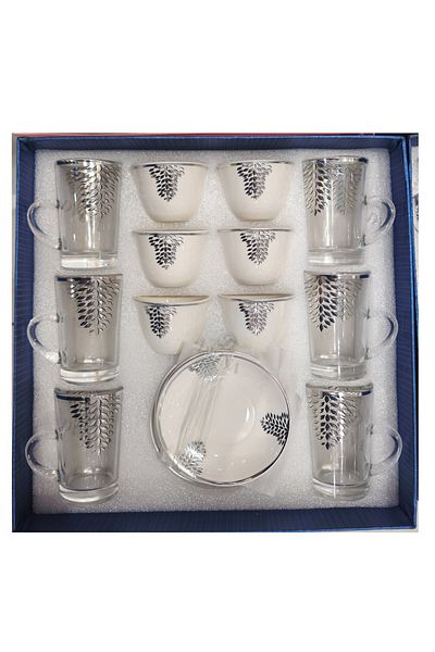 DVINA 36-piece coffee cup and tea set with saucers