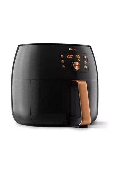 XXL 7,3 Litre Geniş Hacim Ultra Premium Airfryer Siyah Bakır