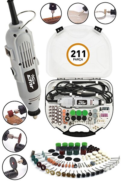 Newstar New Star gravür 211 parça 6 kademeli set beyaz