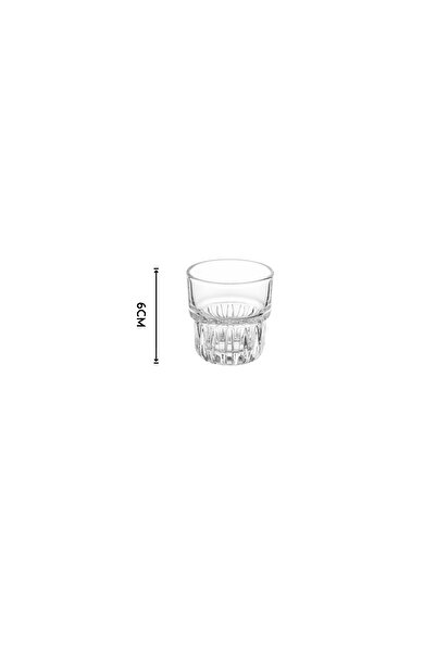 Dania Set of 6 Clear Glasses for Events and Welcome Drinks 6 cm