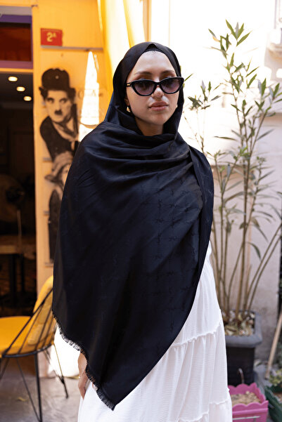 Oxygen Scarfs Samotkanový viskózový hedvábný oboustranný letní šátek