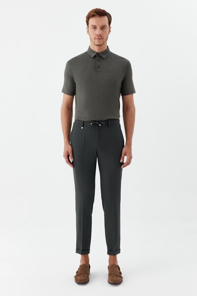 Sabri Özel Jogger Erkek Pantolon Zümrüt