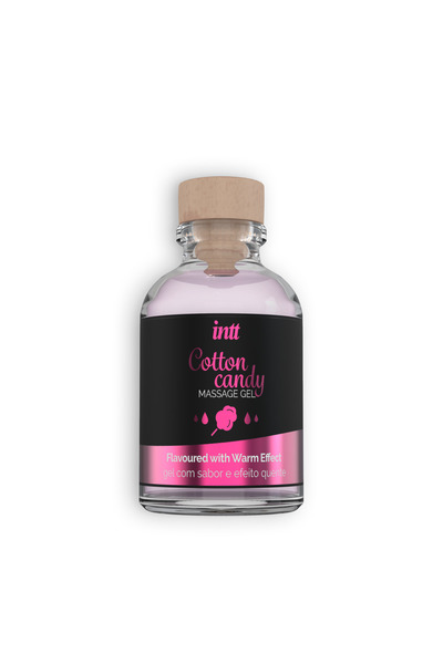 OEM Edible Massage Gel with Warming Effect, Delicious Cotton Candy Flavor, 30 ml