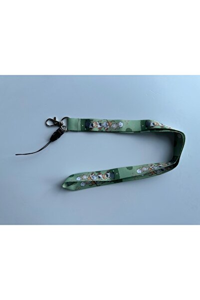 TRENT Lanyard pentru guler Snur pentru telefon Snur pentru guler Desen animat PUI DE PISICĂ VERDE