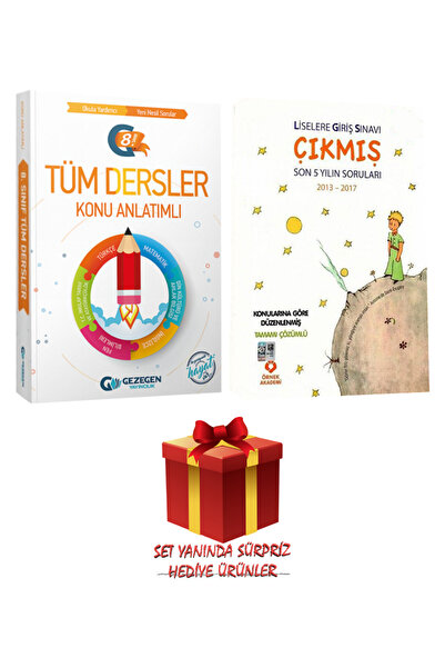 Gezegen Yayıncılık 8. Sınıf Tüm Dersler Konu Anlatımlı+LGS Son 5 Yılın Çıkmış Soruları