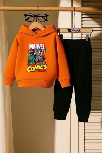 BENROMA SET DE PANTALONI DE ANTRENAMENT PENTRU COPII IMPRIMAT CU PERSONAJ DE DESENE ANIMATE