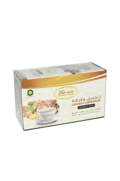 Qutoof Alwadi مشروب الزنجبيل والقرفة من قطوف الوادي بعدد 24 كيس