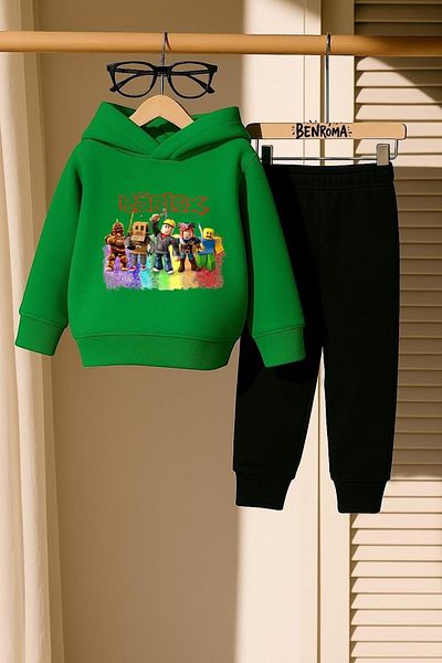 BENROMA SET DE PANTALONI DE TRANSPORT PENTRU COPII IMPRIMAT CU PERSONAJ DE DESENE ANIMATE
