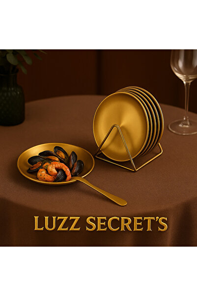 LUZZ SECRET'S 13 Piece Stainless Steel Unbreakable Gold Edition Premium Presentation Set