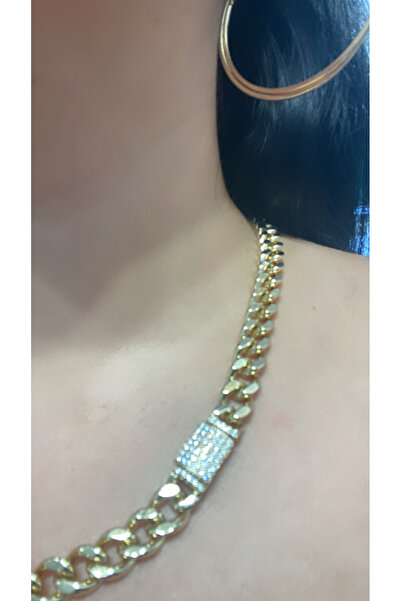 Ezgdesign 14K ALTIN KAPLAMA zirkon taşlı gurmet set bileklik kolye