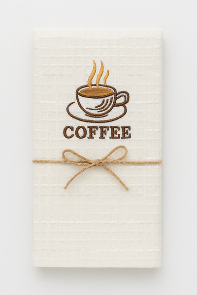 Woox Butico Nakışlı Waffle Peçete mutfak Havlusu Kurulama Bezi (35x45 Cm)