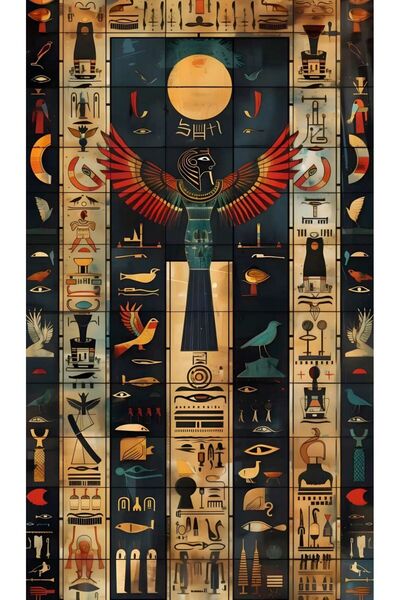 BLT DİZAYN Hawk Head | God Horus | Ancient Egypt