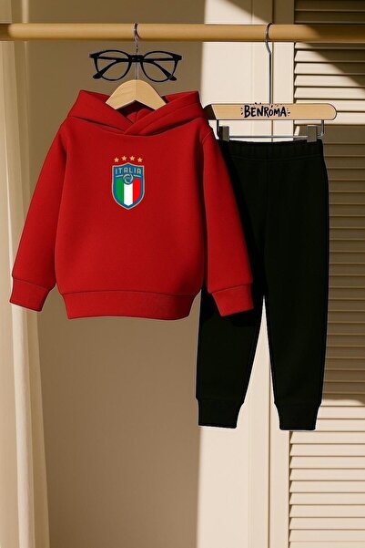 BENROMA KİDS SET DE PANTALONI DE ANTRENAMENT PENTRU COPII IMPRIMAT CU 3 FIRE