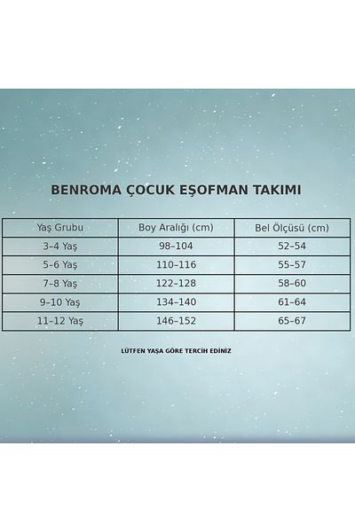 BENROMA SET DE PANTALONI DE ANTRENAMENT PENTRU COPIL M PRINTED 3 THREAD