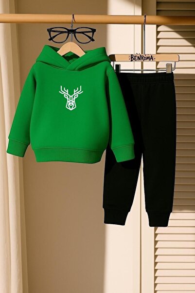 BENROMA KİDS SET DE PANTALONI DE TRANSPORT PENTRU COPII CU IMPRIMARE DE DEER