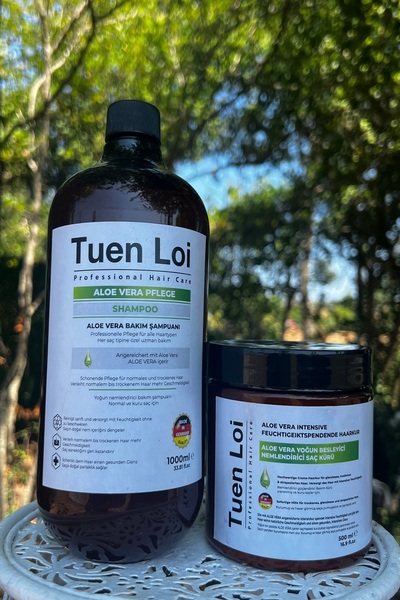 Tuen Loi Aloe Vera Yoğun Besleyici Nemlendirici Saç Bakım Şampuan ve Maske AL...
