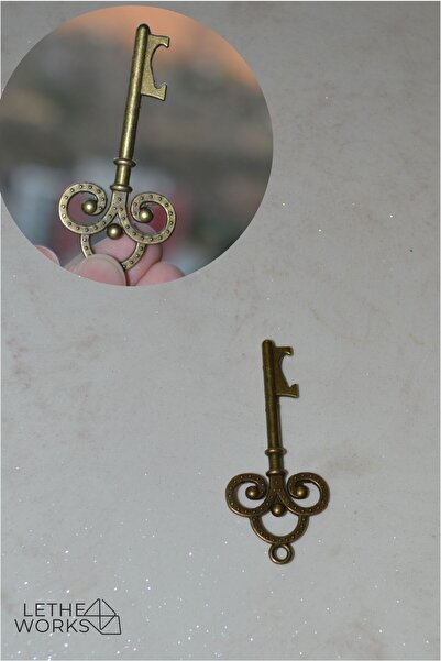 lethe works Vintage Keychain Bottle Opener – Brass Color Retro Metal Design