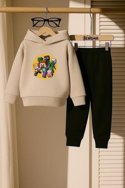BENROMA KİDS CRAFT ПРИНТ 3-НИШЕН ДЕТСКИ СПОРТЕН КОМПЛЕКТ