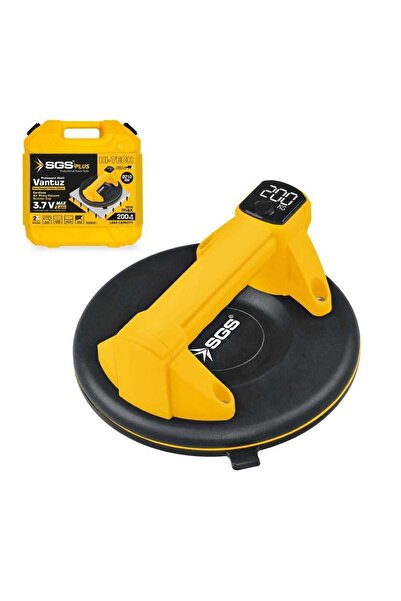 İBTAŞ SGS5421 - 200 KG Akülü Vakumlu Seramik Ahşap Cam Taşıma Vantuzu 3.7 Volt 2.4 Amper