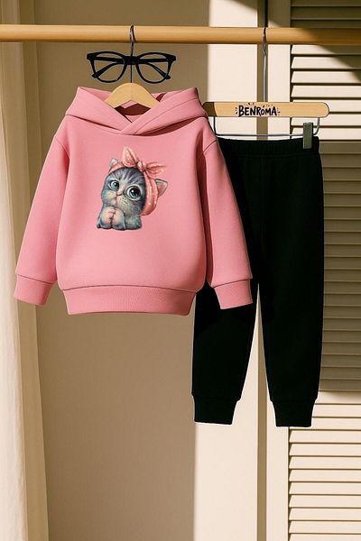 BENROMA SET DE PANTALONI DE TRANSPORT PENTRU COPII MINNOŞ CAT PRINTED 3 FIRE
