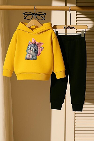 BENROMA KİDS ΠΑΙΔΙΚΟ ΣΕΤ ΦΟΡΜΑΡΙΟ MİNNOŞ CAT PRINTED 3 ΣΚΟΠΩΝ