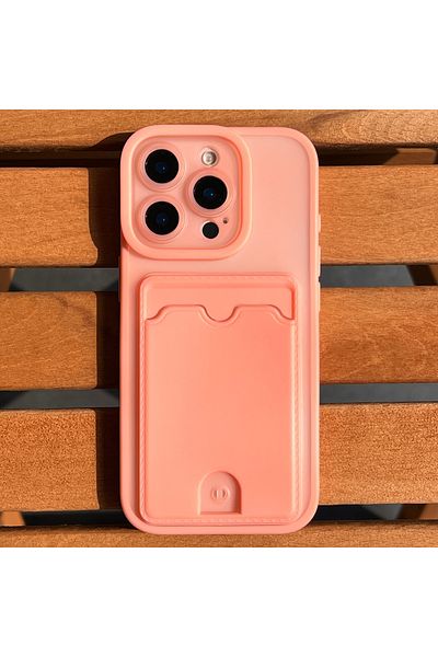 EDELFU Compatible Card Slot Silicone & Camera Protection Case for iPhone 16 Pro – Shock Absorbing & Aesthetic