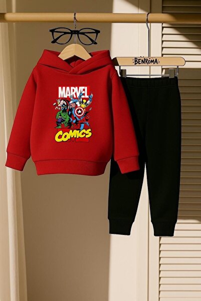 BENROMA SET DE PENTRU 3 FĂRĂ DE COPII IMPRIMAT MARVEL