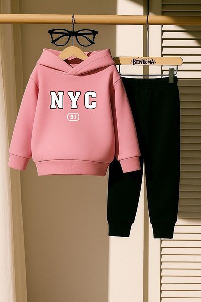 BENROMA SET DE PANTALONI DE ANTRENAMENT PENTRU COPII CU IMPRIMARE NYC