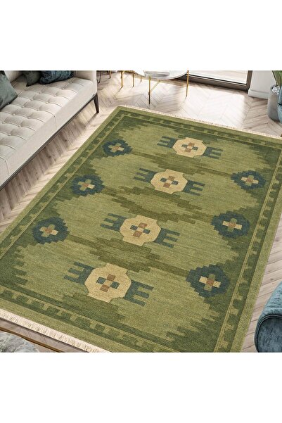 Markaev Anadolu Yeşili Kilim Dokuma Taban Halı 311 YNG