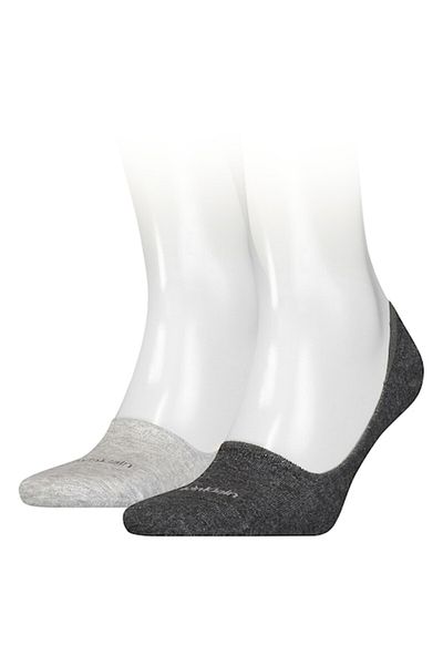 Calvin Klein , Very Short Socks Set - 2 Pairs, Grey Mélange, Size 43-46