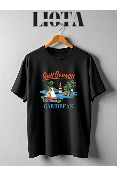 Vordevia تي شيرت مطبوع بتصميم الكاريبي