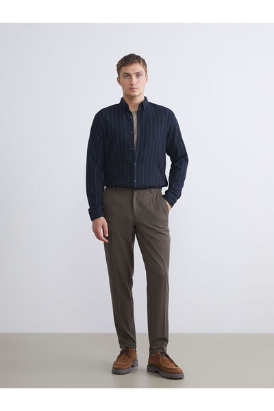 LC Waikiki Slim Fit Long Sleeve Striped Men's Shirt